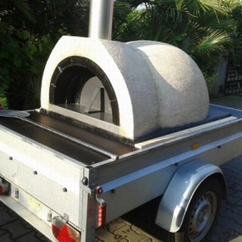 Verhuur Amalfi Family oven op aanhanger