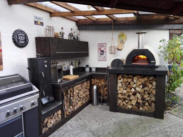 Amalfi Mediterranean portable Ofen AD60 Black Plain