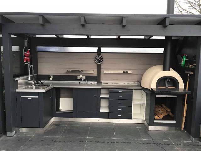 Amalfi Mediterranean portable Ofen AD60 Black Plain