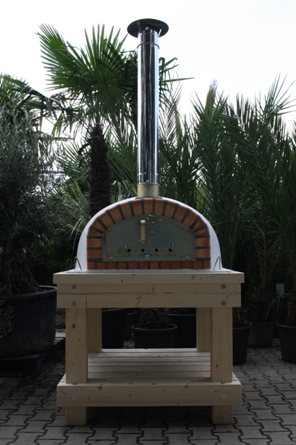 Robuust houten onderstel voor ovenmaat 100x100cm