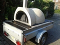 Pizzaoven op aanhangwagen